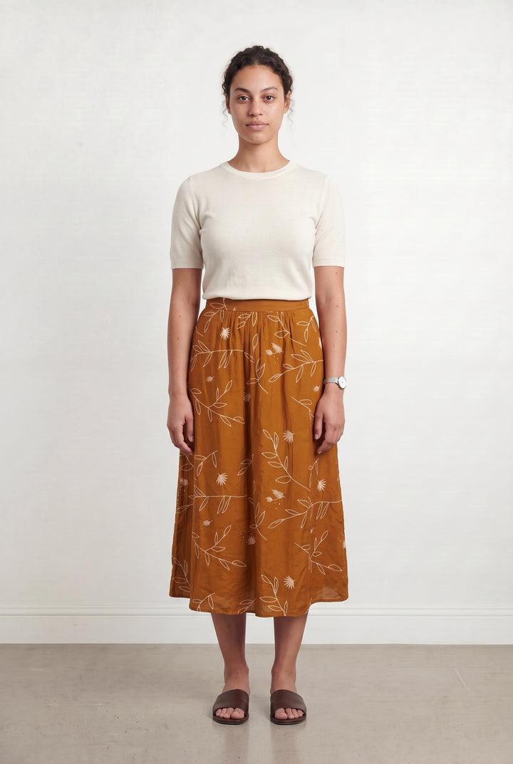 Jupe Longue Orange - Taille L/40 de la marque Des petits hauts | PARAD107766 - Vendu par Paradigme - Image 1