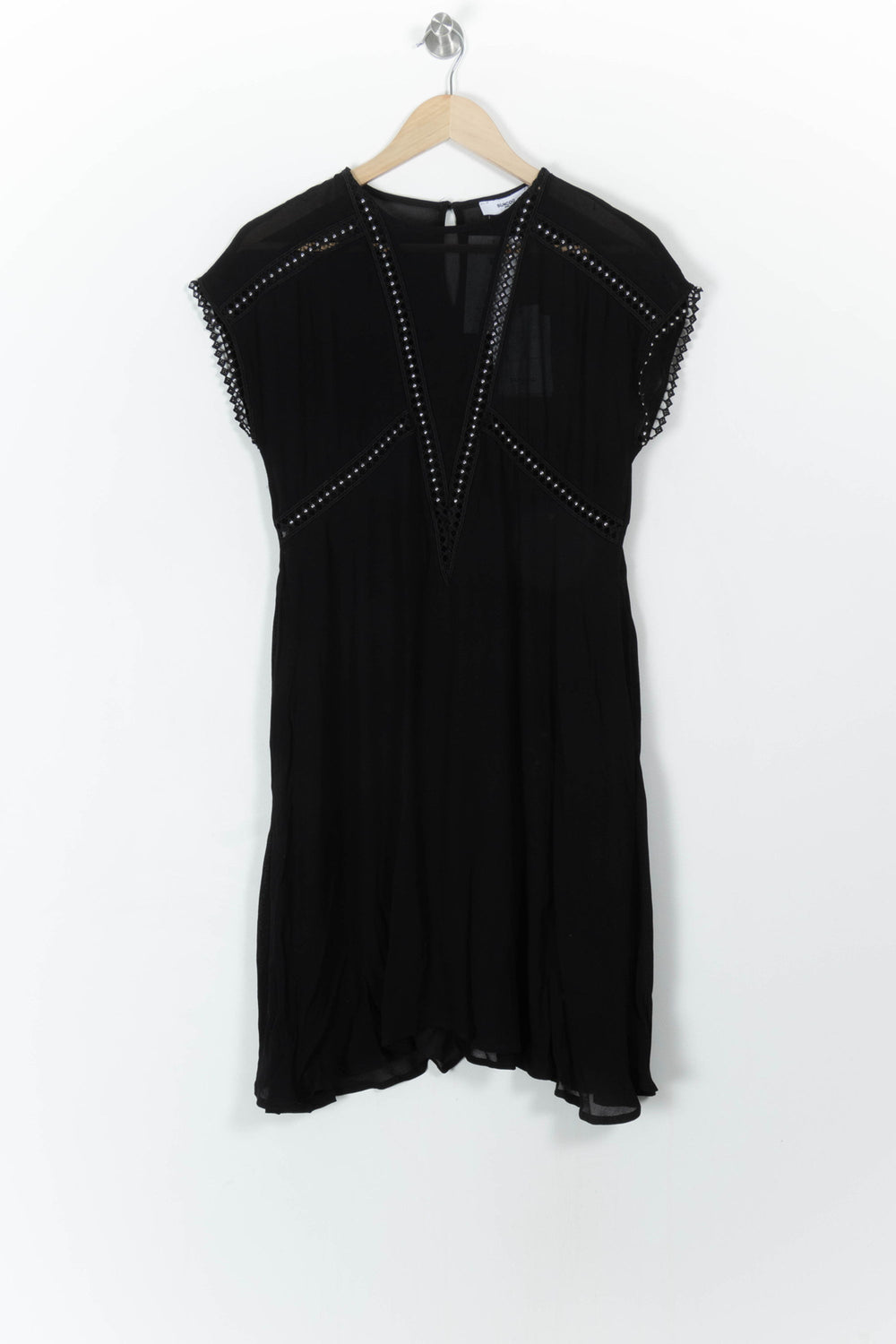 Robe Midi Noire - Taille XS/34 de la marque Suncoo | PARAD107768 - Vendu par Paradigme - Image 2