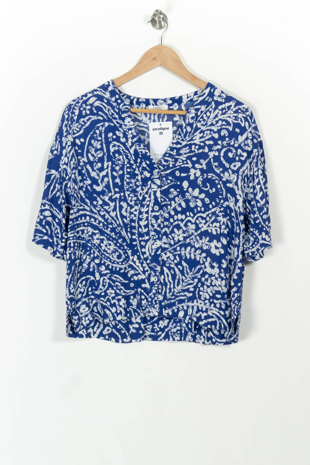 Blouse Bleu et Blanc - Taille S/36 de la marque Caroll | PARAD107769 - Vendu par Paradigme - Image 2