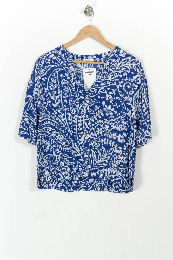 Blouse Bleu et Blanc - Taille S/36 de la marque Caroll | PARAD107769 - Vendu par Paradigme - Image 2