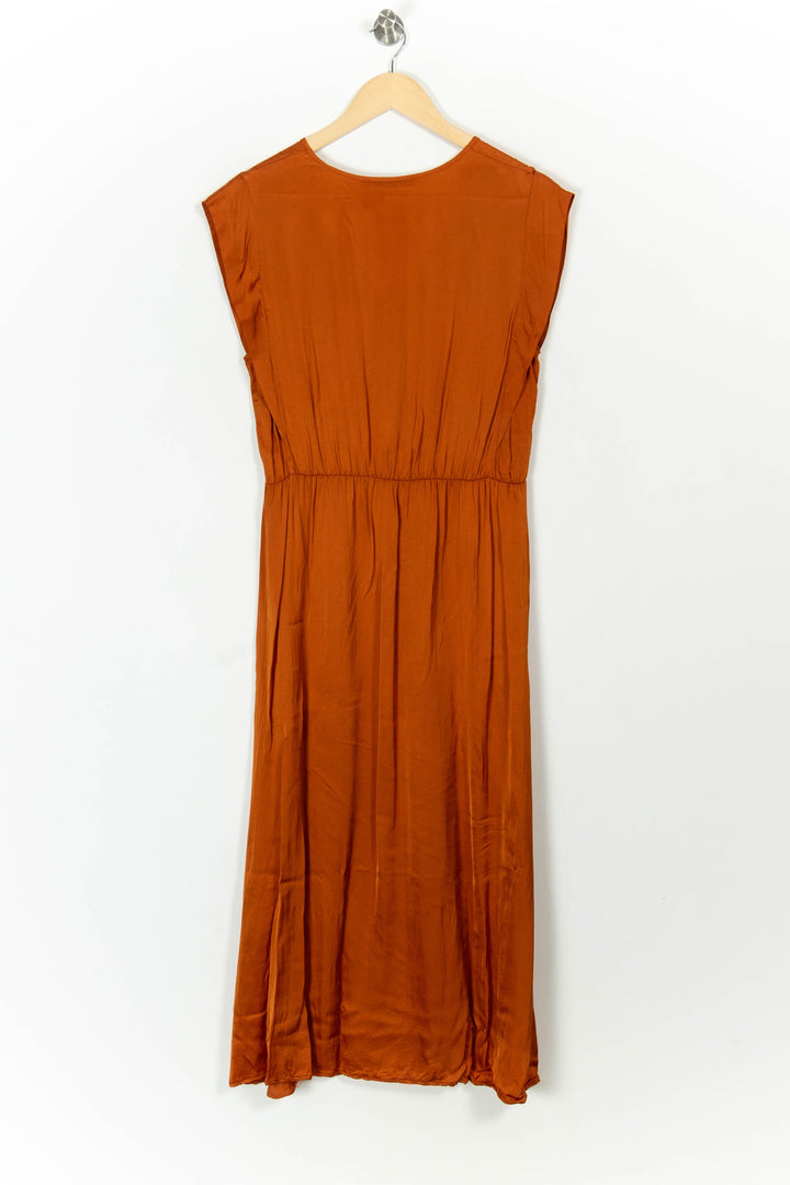 Robe Longue Marron - Taille M/38 de la marque La Fée Maraboutée | PARAD107770 - Vendu par Paradigme - Image 4
