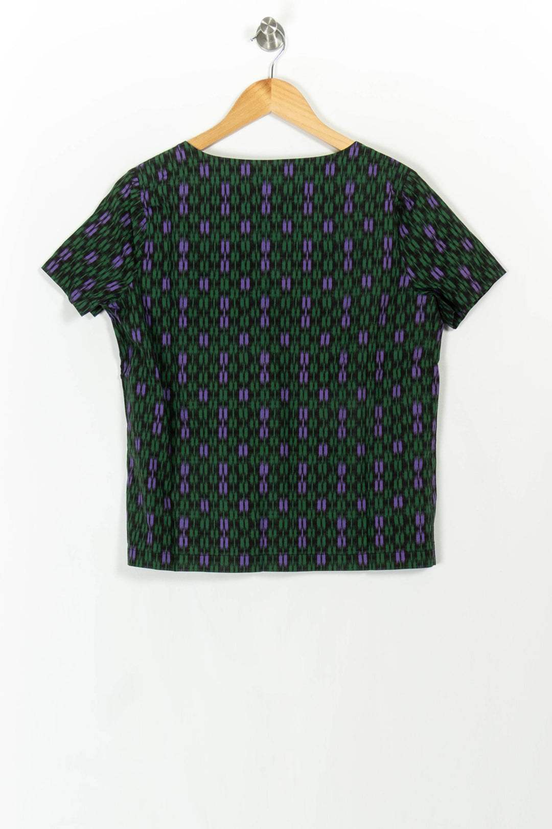 Blouse Verte et Violette - Taille S/36 de la marque La Fée Maraboutée | PARAD107774 - Vendu par Paradigme - Image 4