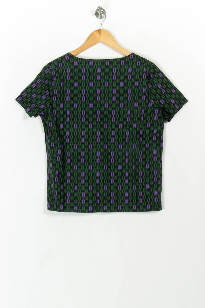 Blouse Verte et Violette - Taille S/36 de la marque La Fée Maraboutée | PARAD107774 - Vendu par Paradigme - Image 4