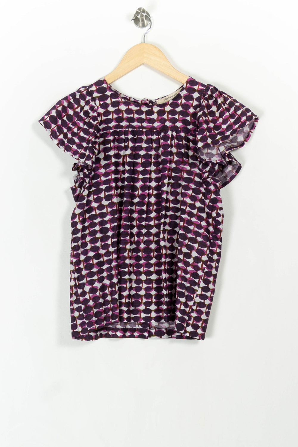 Blouse Violette et Blanche - Taille S/36 de la marque La Fée Maraboutée | PARAD107775 - Vendu par Paradigme - Image 2