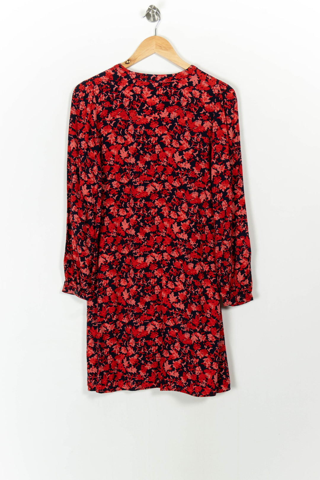 Robe Fleurie Rouge et Noire - Taille S/36 de la marque La Fée Maraboutée | PARAD107776 - Vendu par Paradigme - Image 4