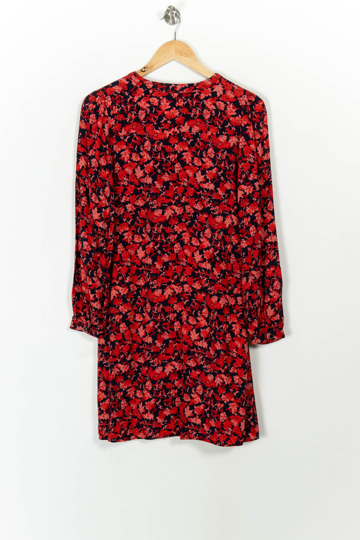 Robe Fleurie Rouge et Noire - Taille S/36 de la marque La Fée Maraboutée | PARAD107776 - Vendu par Paradigme - Image 4