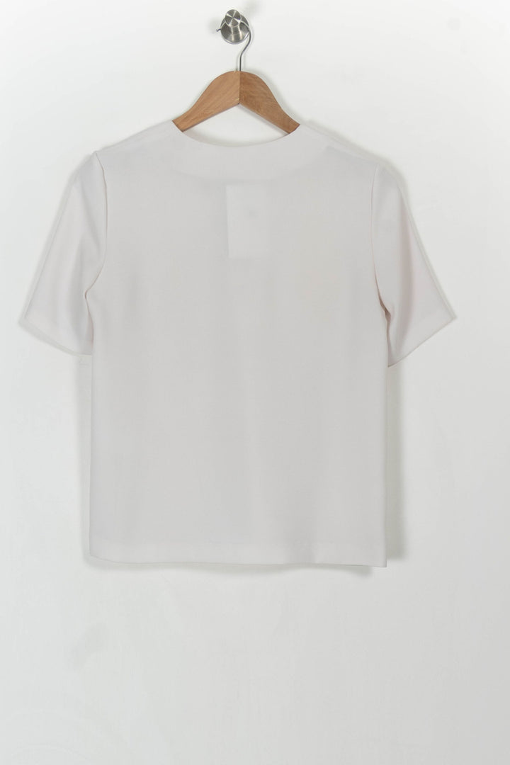 Blouse Blanche - Taille M/38 de la marque Claudie Pierlot | PARAD107788 - Vendu par Paradigme - Image 4