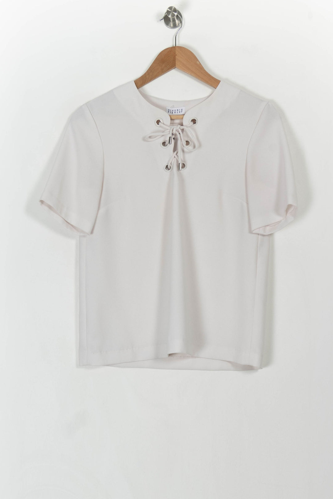 Blouse Blanche - Taille M/38 de la marque Claudie Pierlot | PARAD107788 - Vendu par Paradigme - Image 2