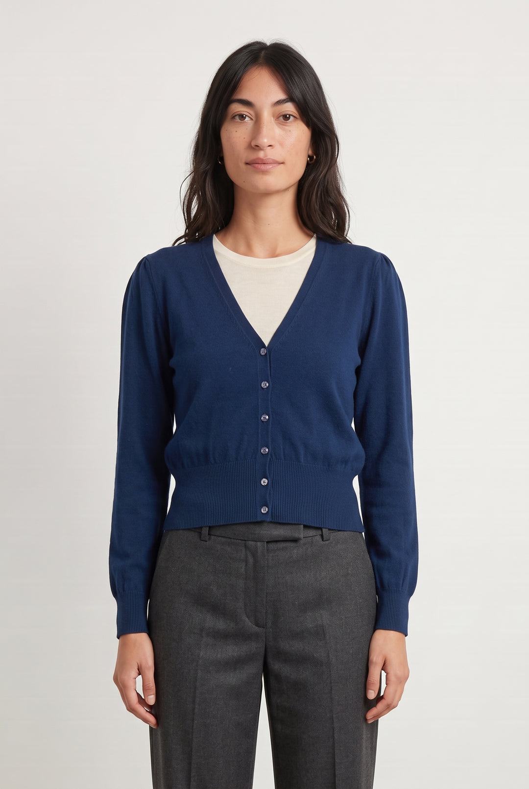 Cardigan Bleu - Taille S/36 de la marque La Fée Maraboutée | PARAD107790 - Vendu par Paradigme - Image 1