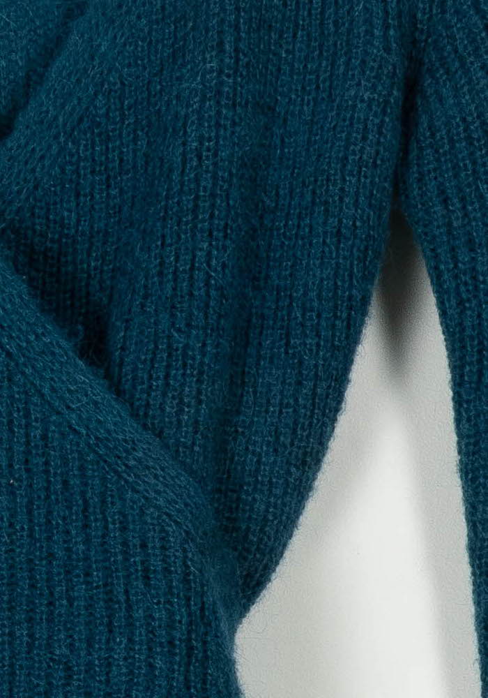 Gilet Cache-Cœur Bleu - Taille S/36 de la marque La Fée Maraboutée | PARAD107791 - Vendu par Paradigme - Image 3
