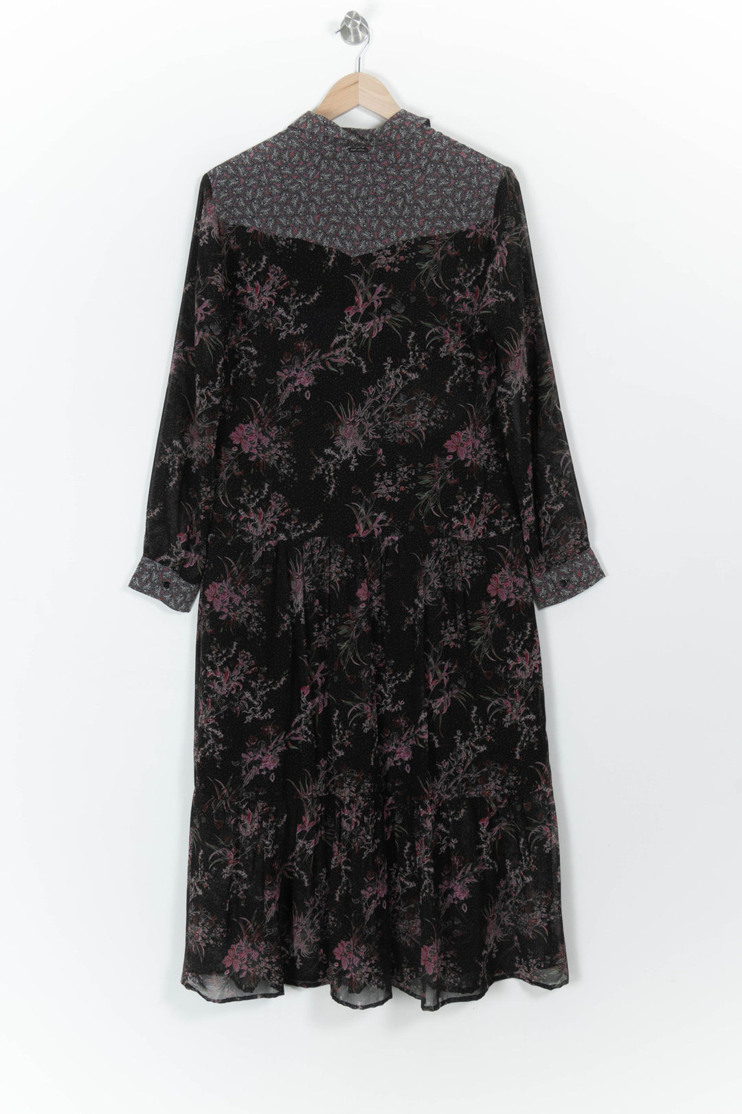 Robe Longue Noire et Violette - Taille L/40 de la marque One Step | PARAD107796 - Vendu par Paradigme - Image 4