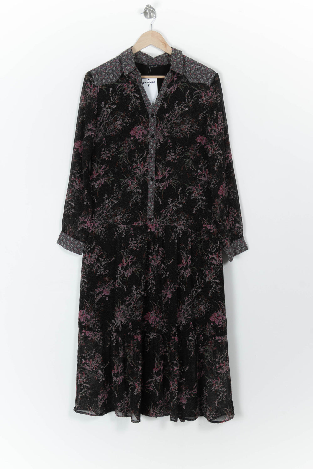 Robe Longue Noire et Violette - Taille L/40 de la marque One Step | PARAD107796 - Vendu par Paradigme - Image 2