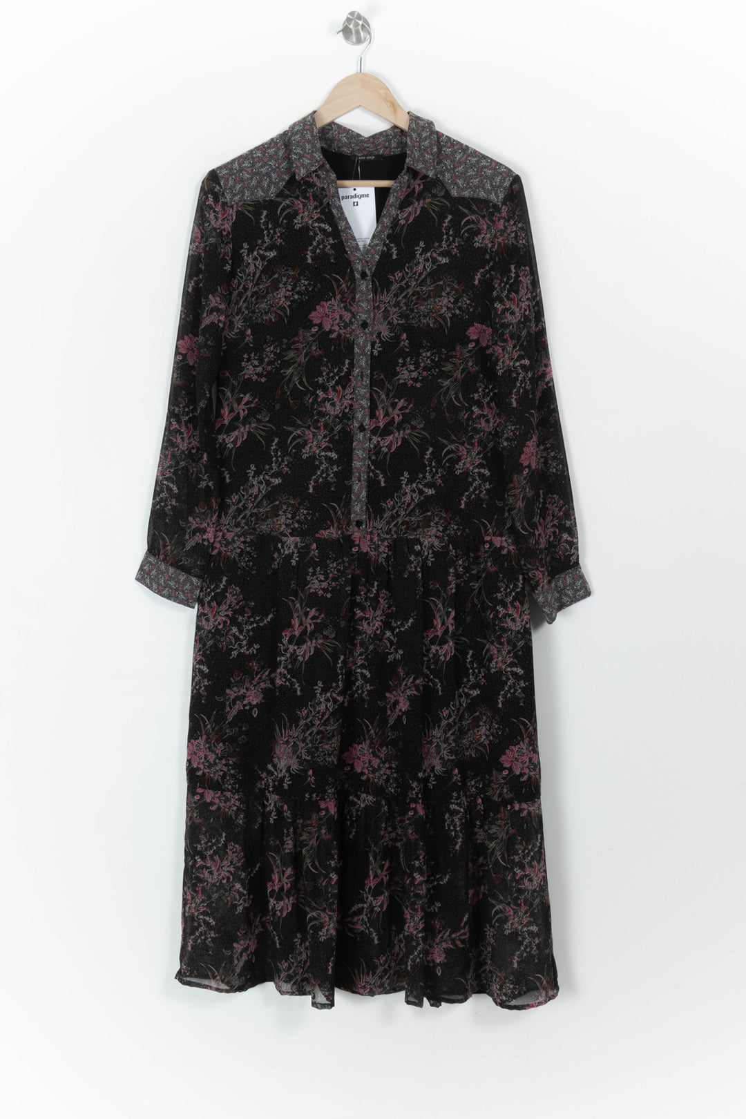 Robe Longue Noire et Violette - Taille L/40 de la marque One Step | PARAD107796 - Vendu par Paradigme - Image 2