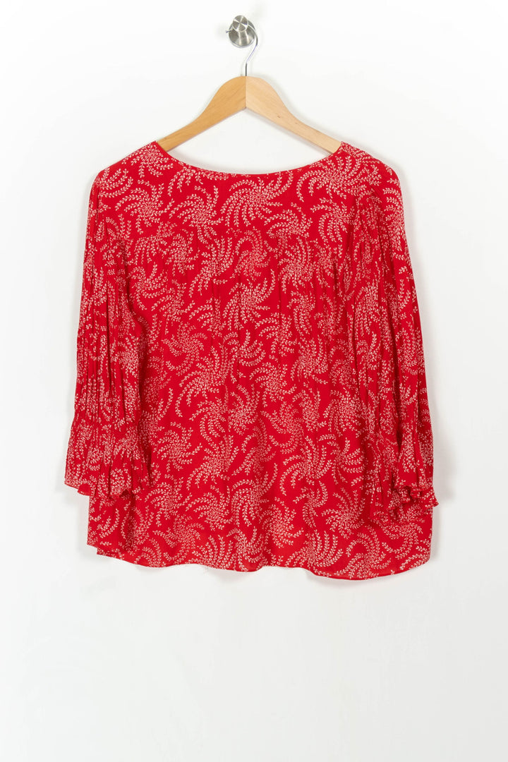 Blouse Rouge et Blanche - Taille S/36 de la marque ba&sh | PARAD107797 - Vendu par Paradigme - Image 4
