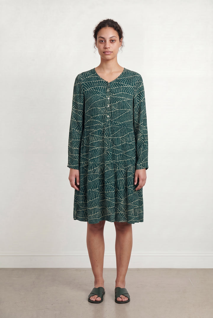 Robe Courte Verte et Blanche - Taille L/40 de la marque Stella Forest | PARAD107801 - Vendu par Paradigme - Image 1