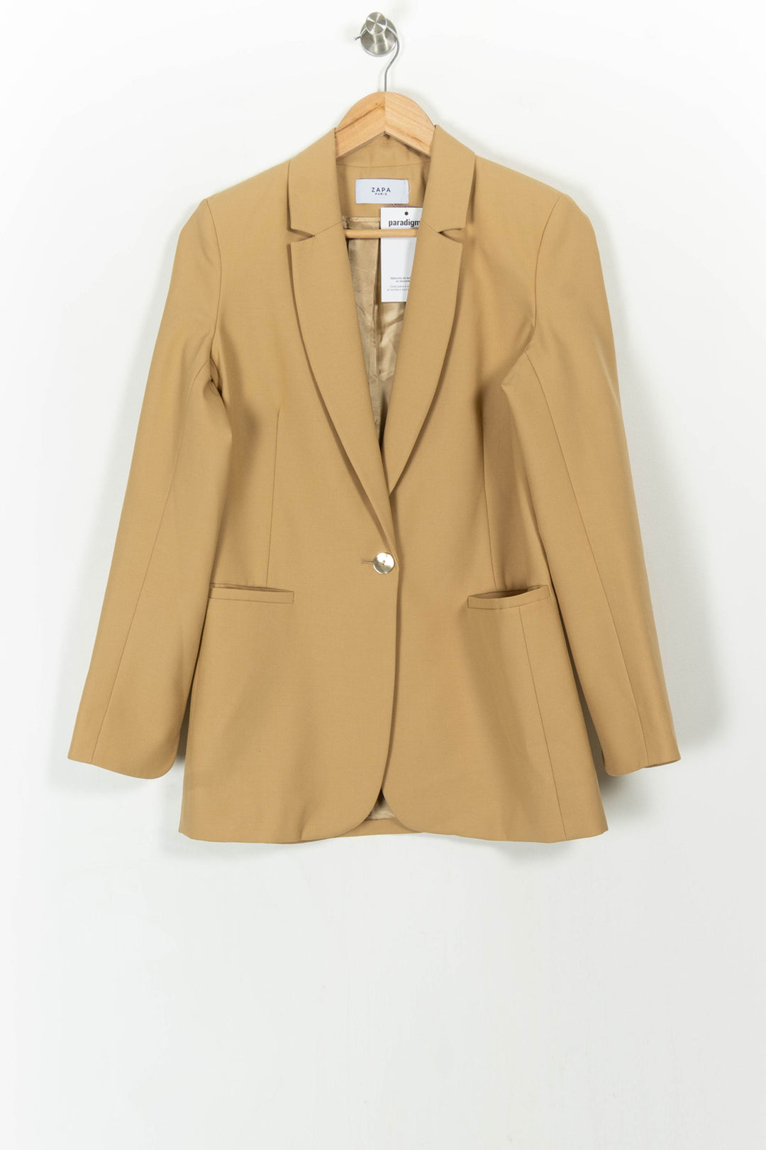 Blazer Beige - Taille M/38 de la marque ZAPA | PARAD107804 - Vendu par Paradigme - Image 2