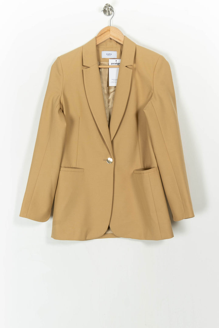 Blazer Beige - Taille M/38 de la marque ZAPA | PARAD107804 - Vendu par Paradigme - Image 2