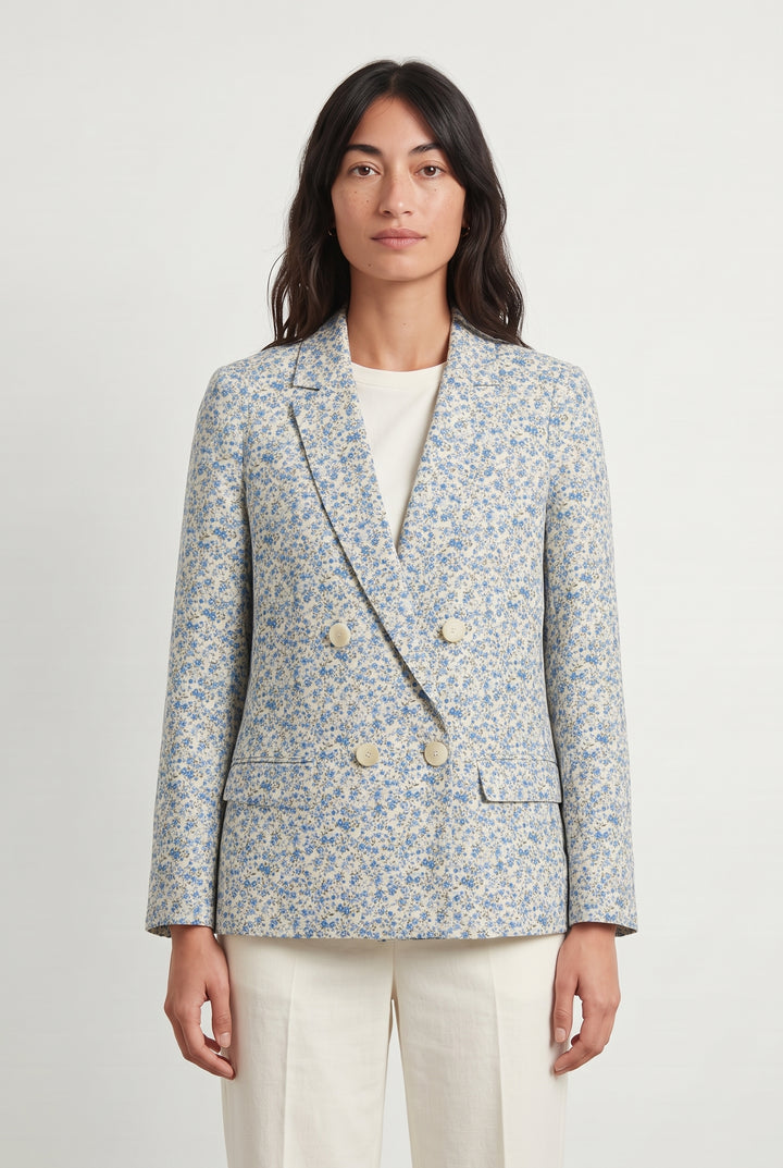 Blazer Bleu et Blanc - Taille S/36 de la marque Sézane | PARAD107805 - Vendu par Paradigme - Image 1