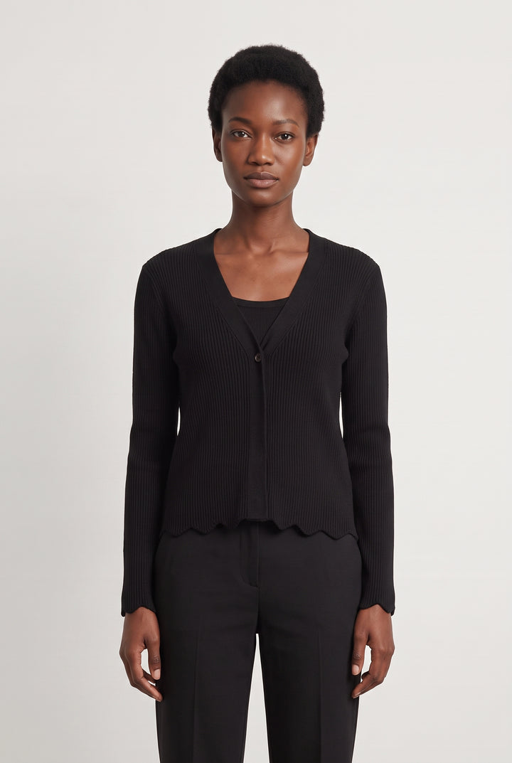 Cardigan Noir - Taille M/38 de la marque Maison Montagut | PARAD107809 - Vendu par Paradigme - Image 1
