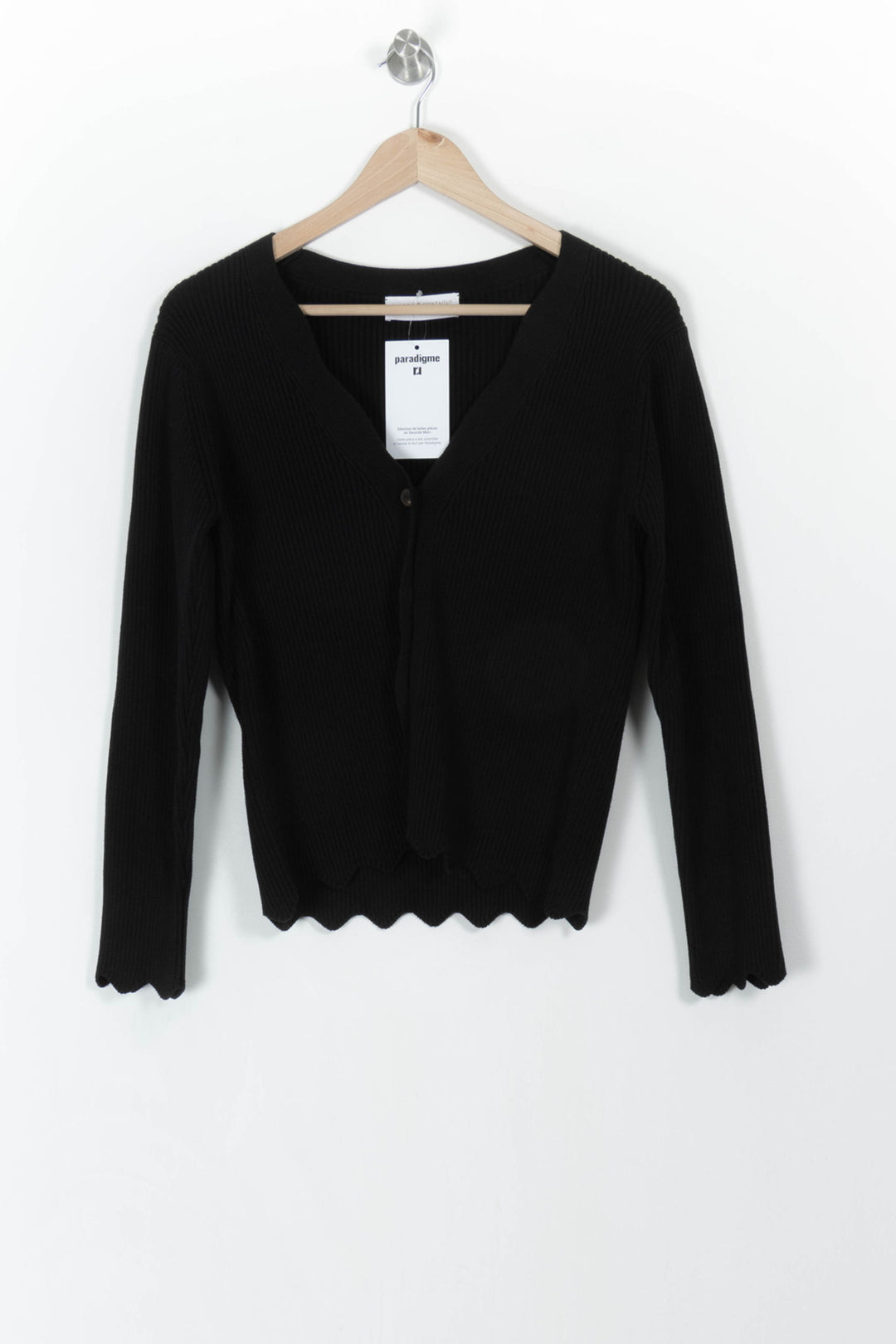 Cardigan Noir - Taille M/38 de la marque Maison Montagut | PARAD107809 - Vendu par Paradigme - Image 2