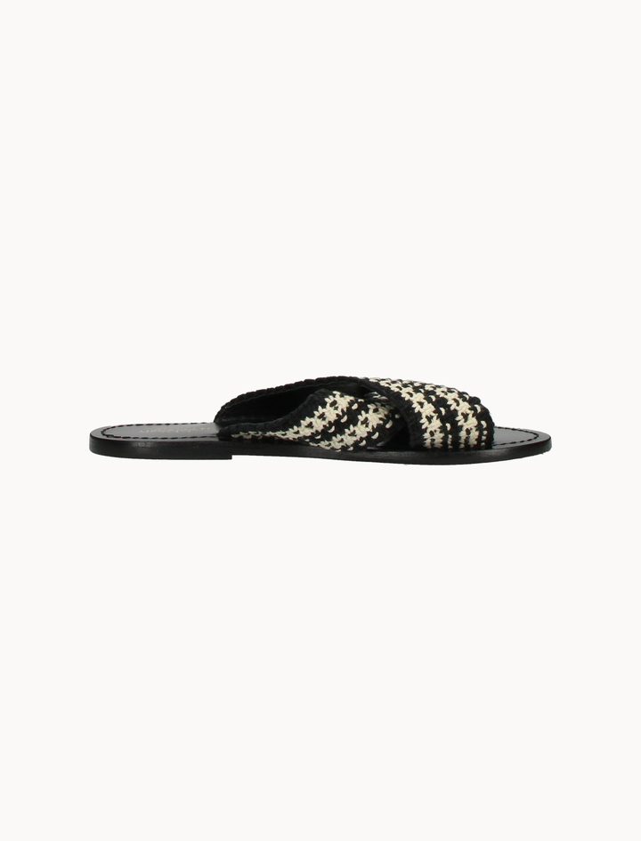 Mule Noire et Beige - Taille S/36 de la marque Petite Mendigote | PARAD107812 - Vendu par Paradigme - Image 1