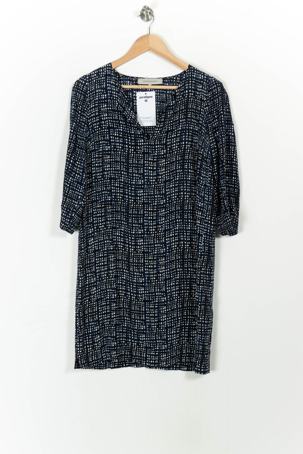 Robe Courte Bleu et Blanc - Taille M/38 de la marque Gerard Darel | PARAD107813 - Vendu par Paradigme - Image 2