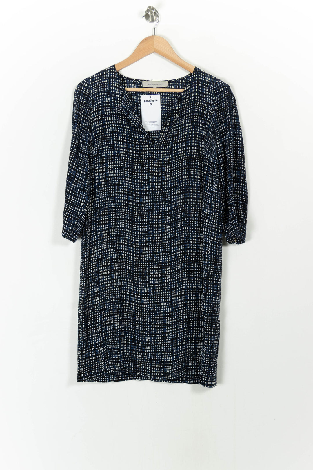 Robe Courte Bleu et Blanc - Taille M/38 de la marque Gerard Darel | PARAD107813 - Vendu par Paradigme - Image 2