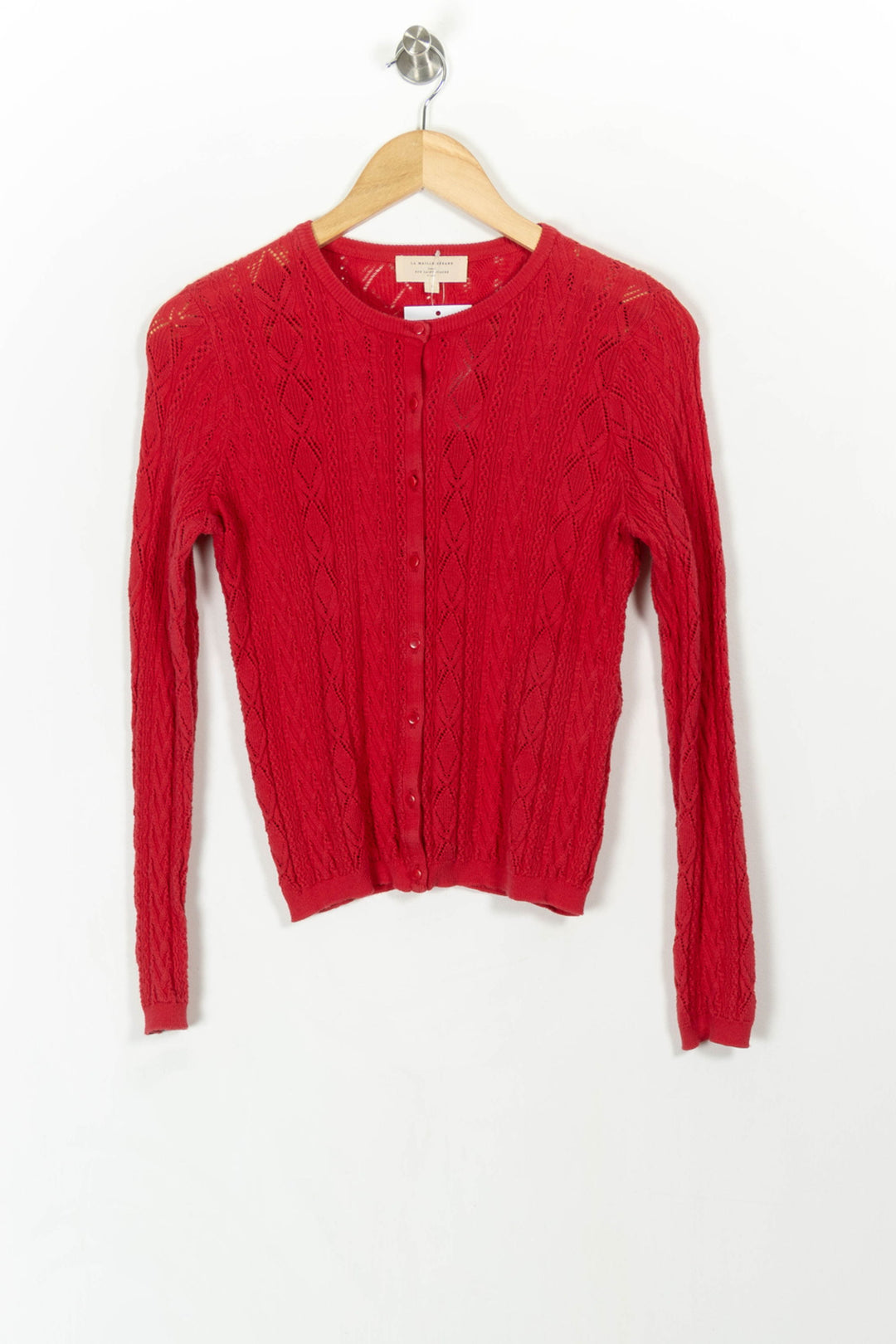 Cardigan Rouge - Taille S/36 de la marque Sézane | PARAD107816 - Vendu par Paradigme - Image 2