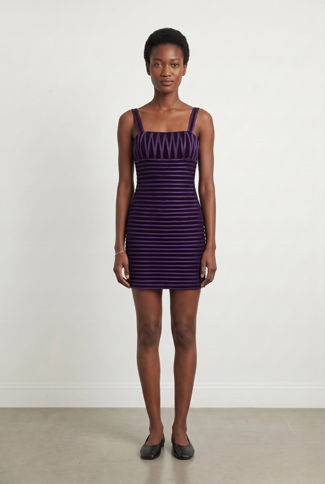 Robe Courte Violette - Taille M/38 de la marque Derhy | PARAD107828 - Vendu par Paradigme - Image 1