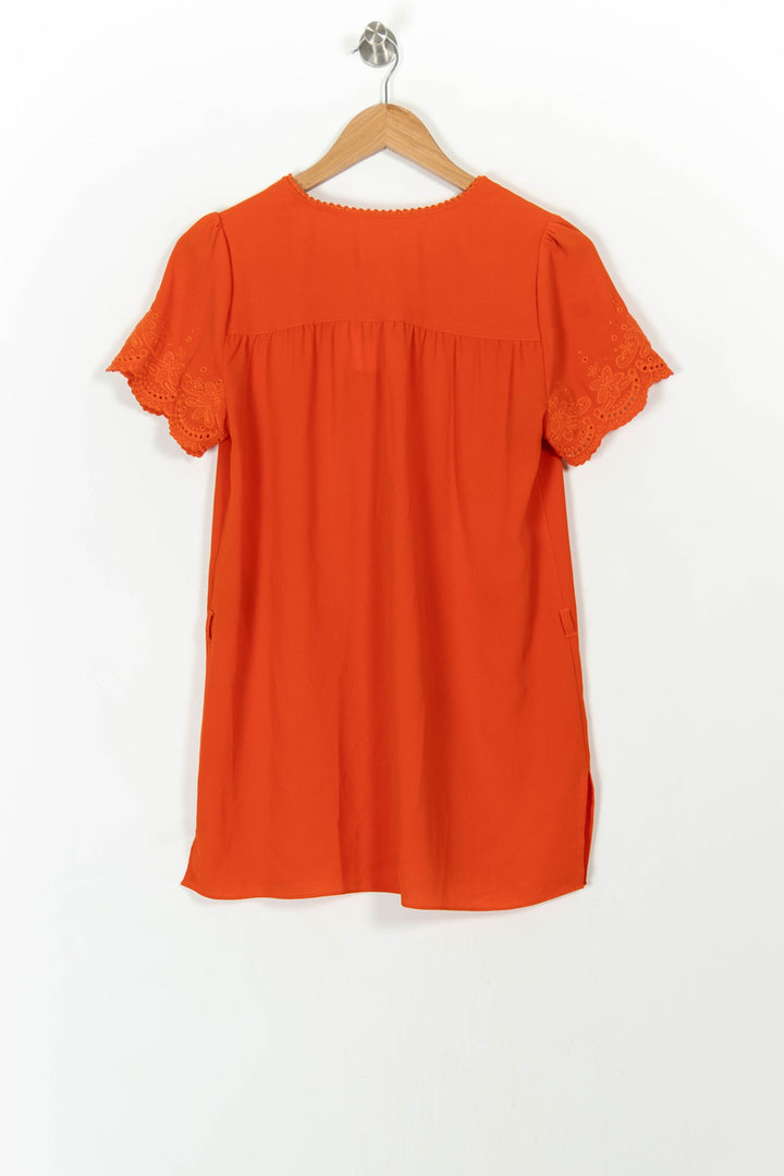Robe Courte Orange - Taille S/36 de la marque Sud express | PARAD107840 - Vendu par Paradigme - Image 4