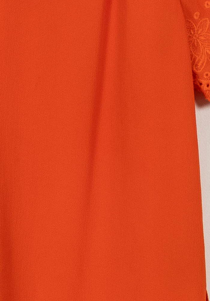 Robe Courte Orange - Taille S/36 de la marque Sud express | PARAD107840 - Vendu par Paradigme - Image 3