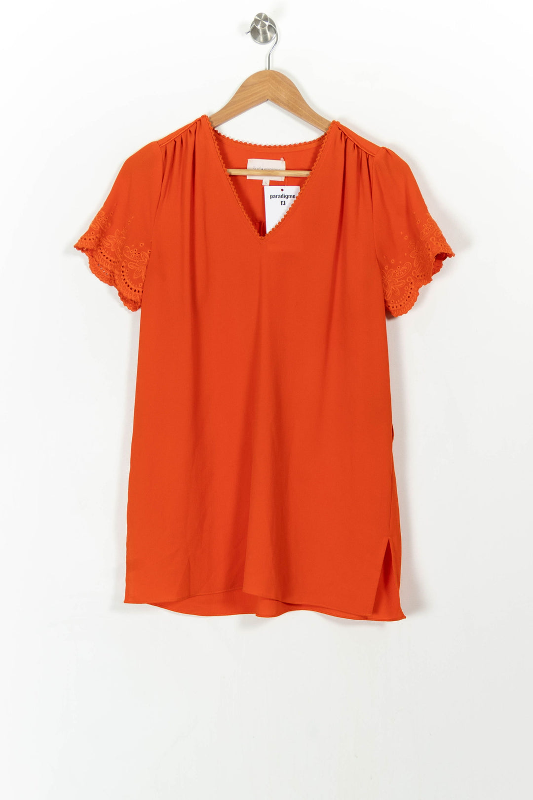 Robe Courte Orange - Taille S/36 de la marque Sud express | PARAD107840 - Vendu par Paradigme - Image 2