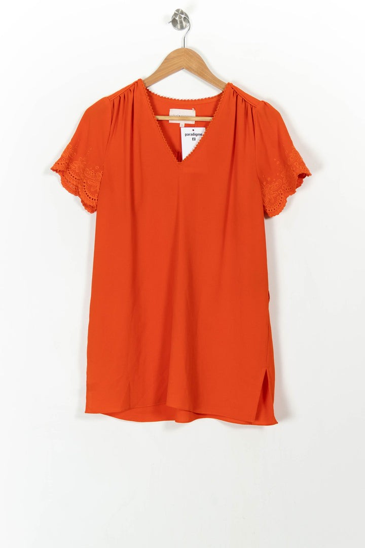 Robe Courte Orange - Taille S/36 de la marque Sud express | PARAD107840 - Vendu par Paradigme - Image 2
