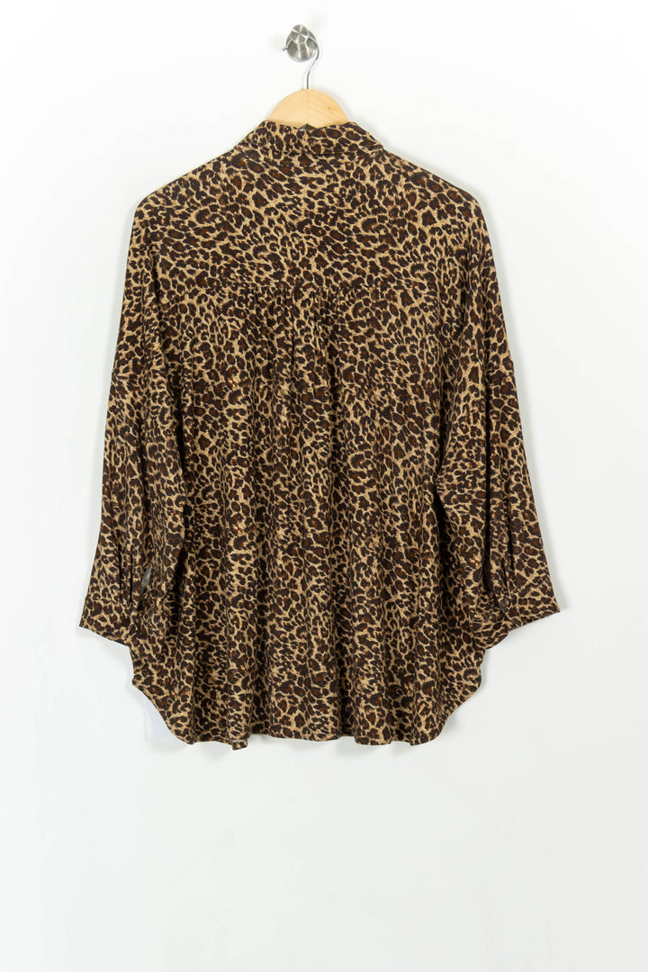 Chemise Léopard Marron et Noir - Taille XL/42 de la marque Majestic Filatures | PARAD107842 - Vendu par Paradigme - Image 4