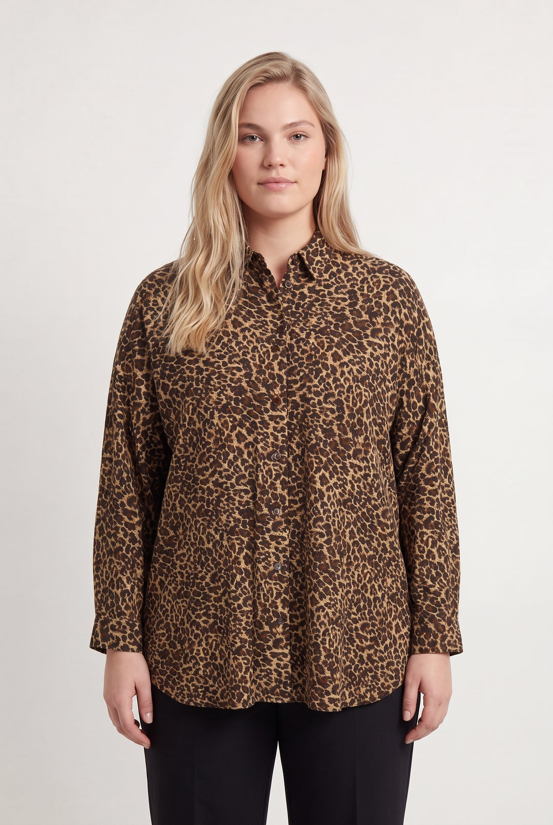 Chemise Léopard Marron et Noir - Taille XL/42 de la marque Majestic Filatures | PARAD107842 - Vendu par Paradigme - Image 1