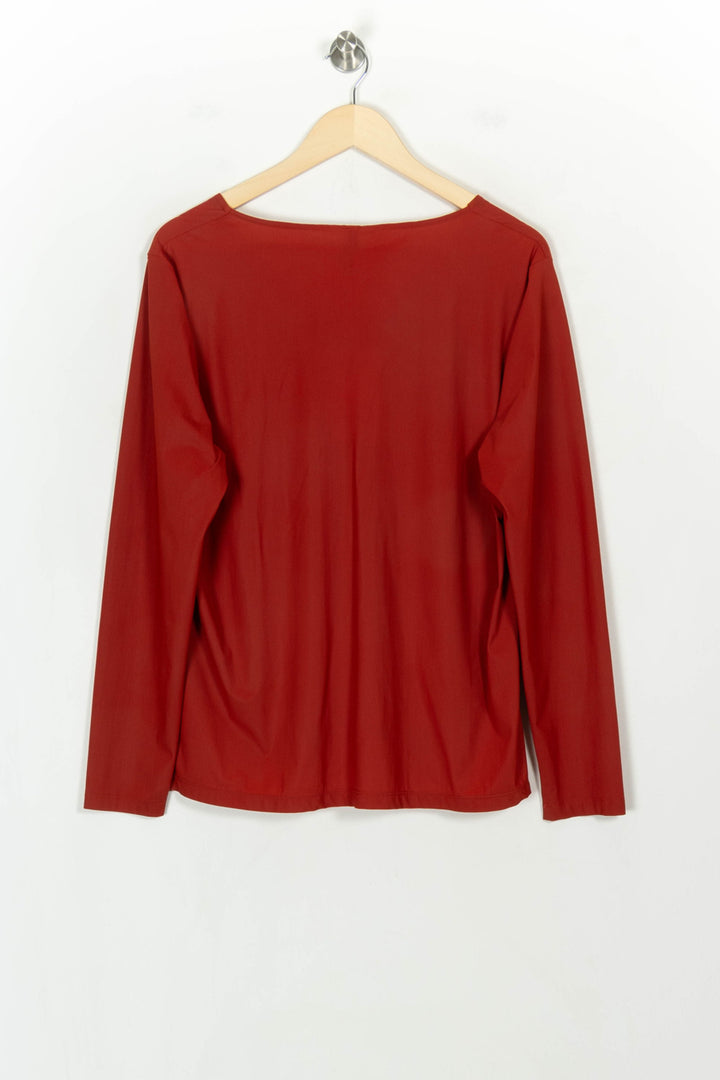 Tee-shirt Manches Longues Bordeaux - Taille XXXL/46 de la marque Indies | PARAD107844 - Vendu par Paradigme - Image 5