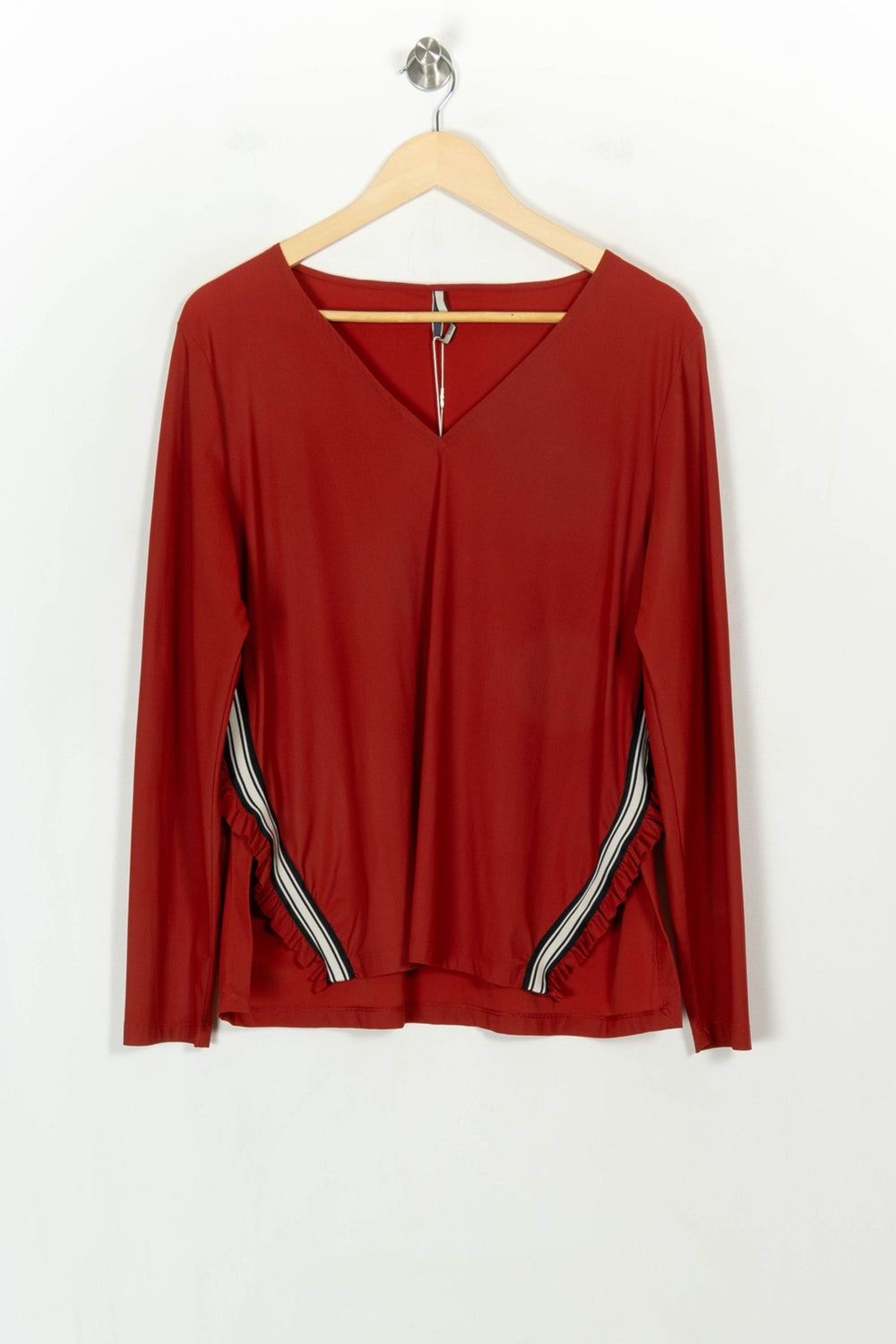 Tee-shirt Manches Longues Bordeaux - Taille XXXL/46 de la marque Indies | PARAD107844 - Vendu par Paradigme - Image 2