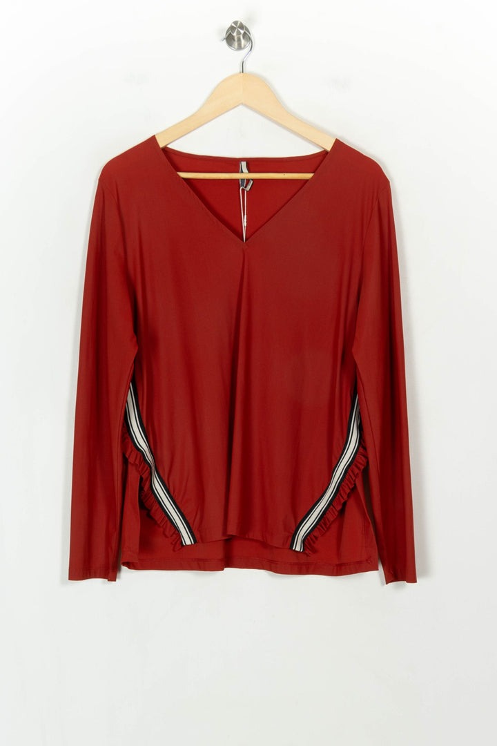 Tee-shirt Manches Longues Bordeaux - Taille XXXL/46 de la marque Indies | PARAD107844 - Vendu par Paradigme - Image 2