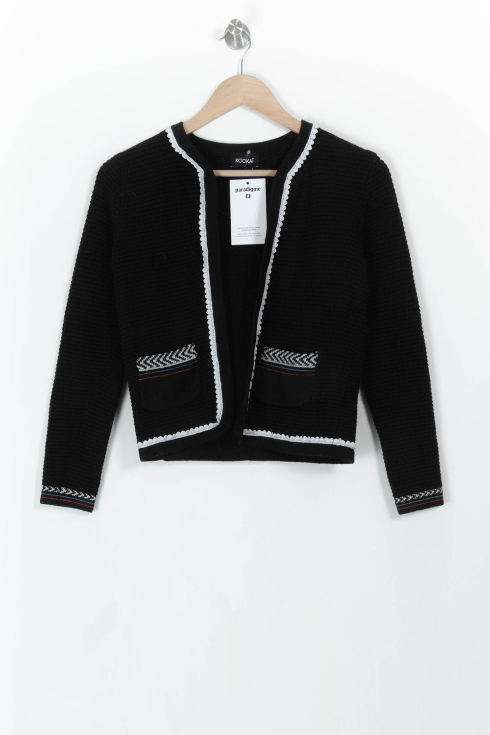 Gilet Noir - Taille XS/34 de la marque Kookai | PARAD107846 - Vendu par Paradigme - Image 2
