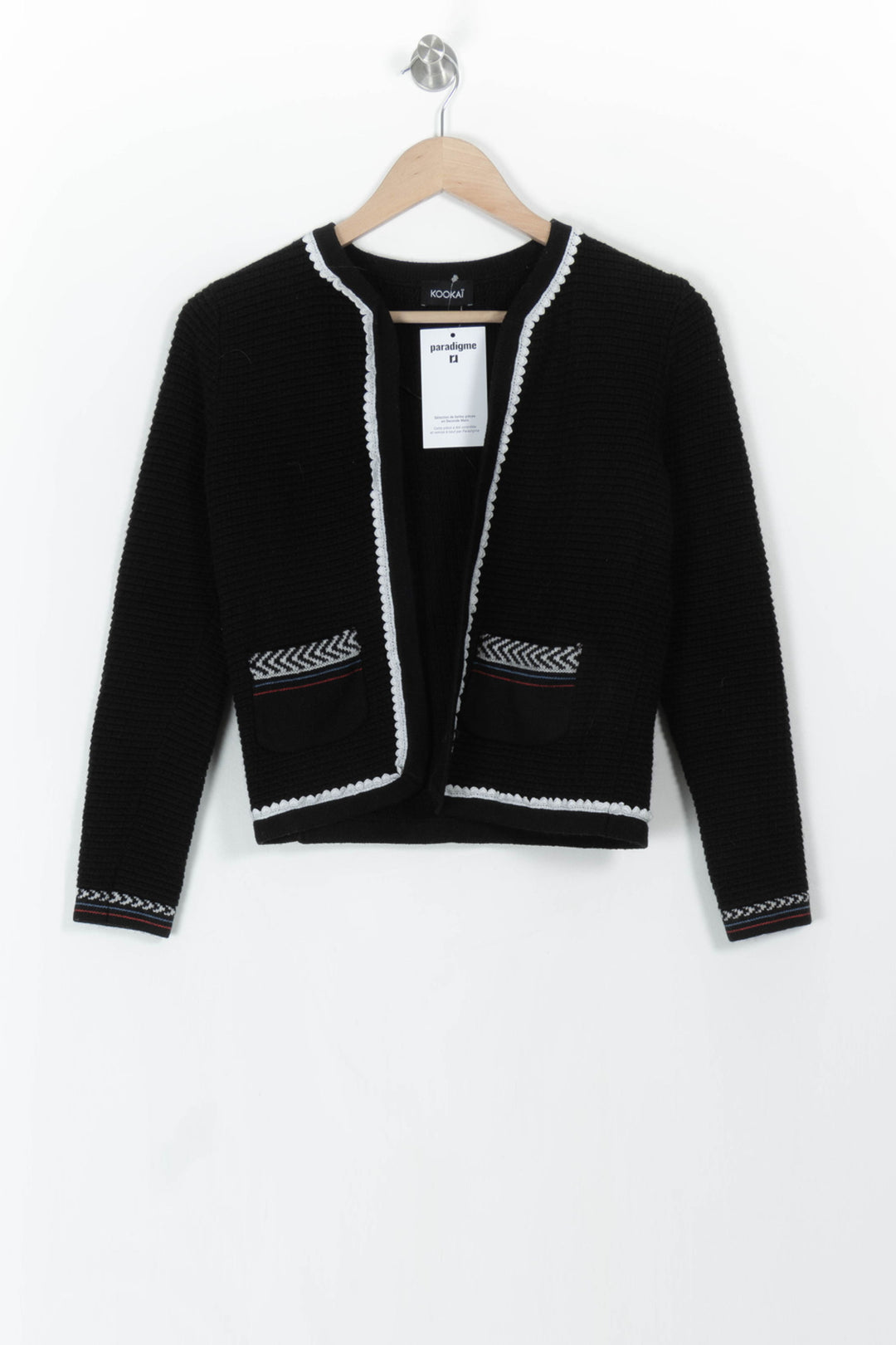 Gilet Noir - Taille XS/34 de la marque Kookai | PARAD107846 - Vendu par Paradigme - Image 2