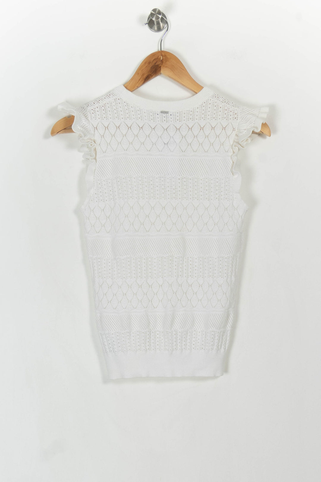 Top Sans Manches Blanc - Taille S/36 de la marque IKKS | PARAD107863 - Vendu par Paradigme - Image 4