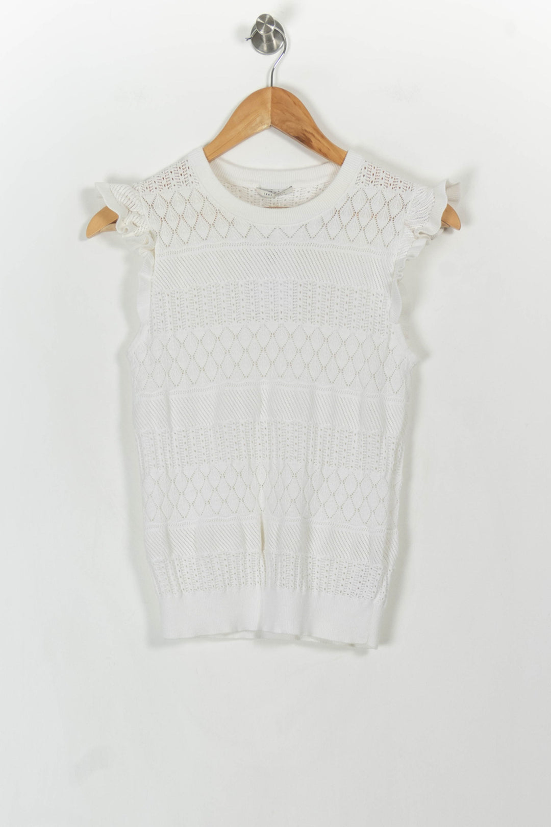 Top Sans Manches Blanc - Taille S/36 de la marque IKKS | PARAD107863 - Vendu par Paradigme - Image 2