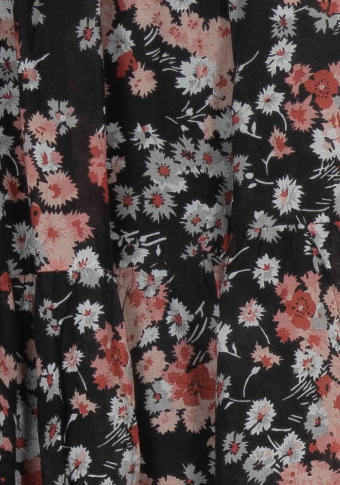 Jupe Longue Noire et Fleurie - Taille S/36 de la marque Gerard Darel | PARAD107868 - Vendu par Paradigme - Image 3