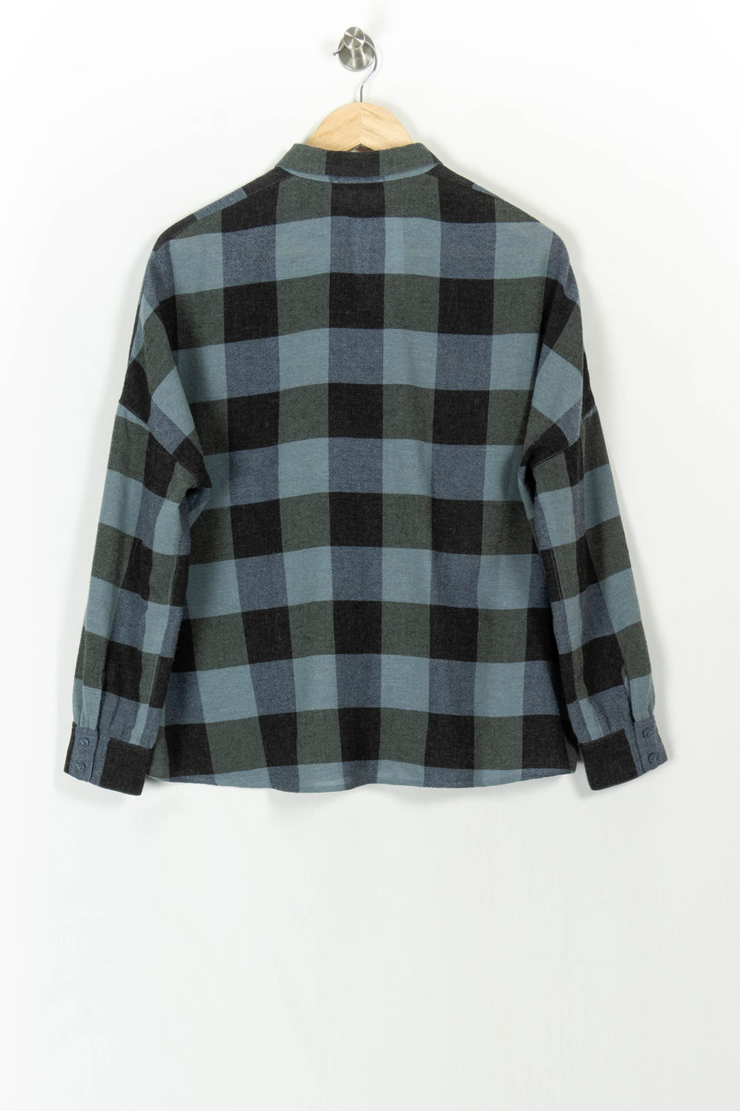 Chemise à Carreaux Bleue et Noire - Taille S/36 de la marque Sessùn | PARAD107873 - Vendu par Paradigme - Image 4