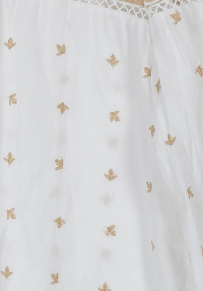 Blouse Blanche et Beige - Taille S/36 de la marque Sézane | PARAD107878 - Vendu par Paradigme - Image 3