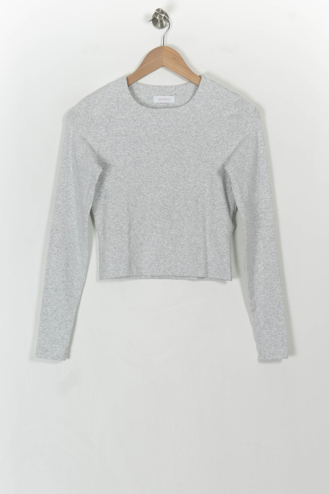 Tee-shirt Manches Longues Gris - Taille S/36 de la marque Kookai | PARAD107880 - Vendu par Paradigme - Image 2