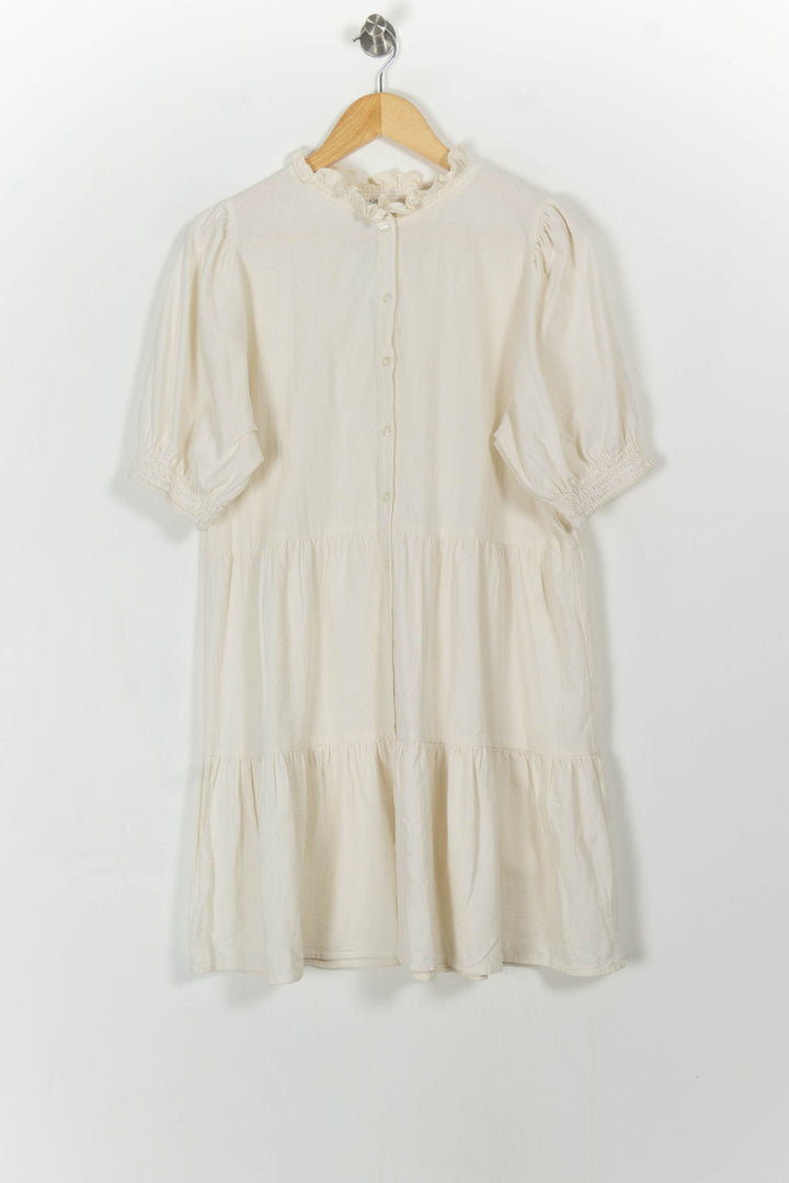 Robe Babydoll Beige - Taille S/36 de la marque Petite Mendigote | PARAD107882 - Vendu par Paradigme - Image 2