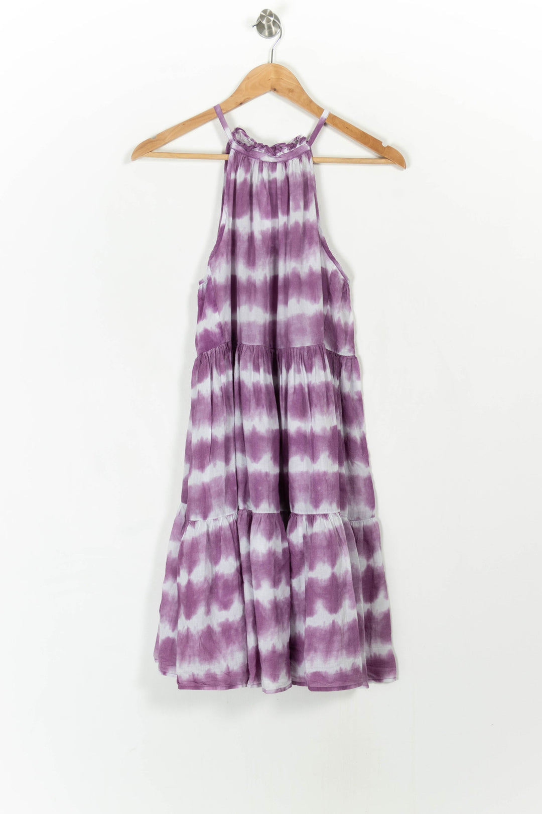 Robe Longue Violette et Blanche - Taille S/36 de la marque Petite Mendigote | PARAD107883 - Vendu par Paradigme - Image 4