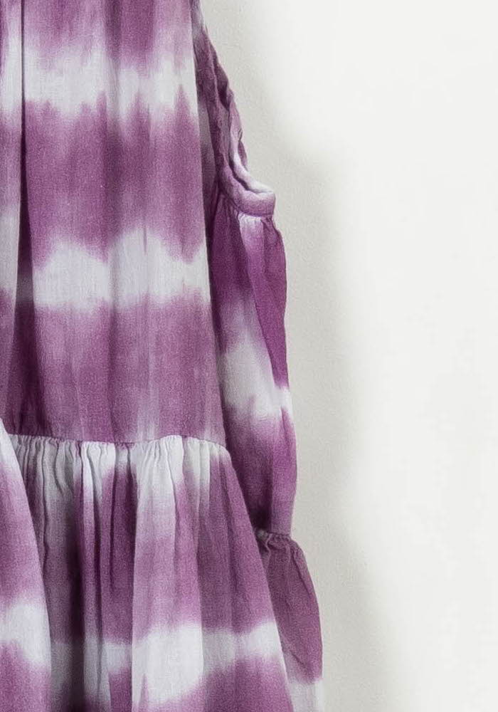 Robe Longue Violette et Blanche - Taille S/36 de la marque Petite Mendigote | PARAD107883 - Vendu par Paradigme - Image 3