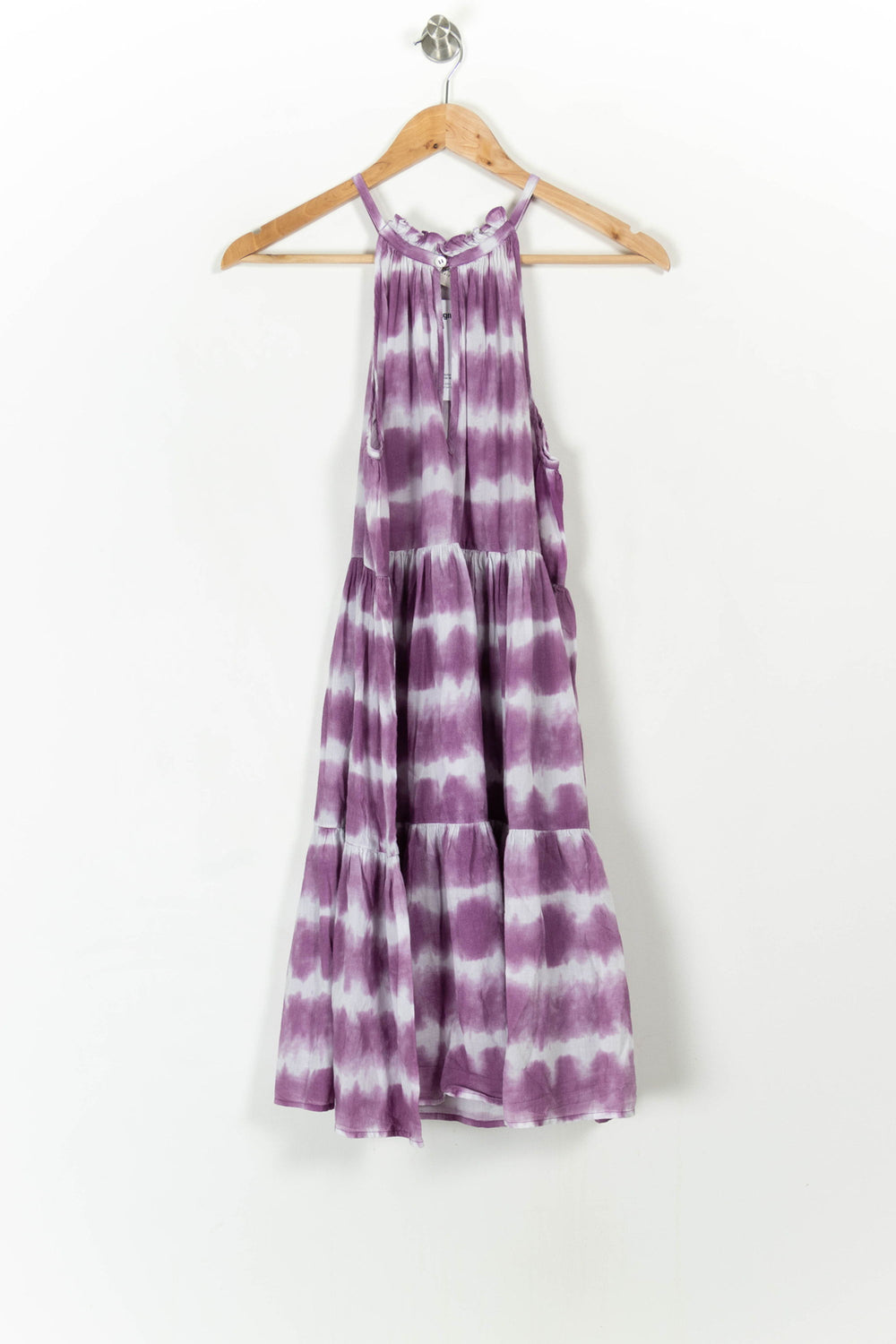 Robe Longue Violette et Blanche - Taille S/36 de la marque Petite Mendigote | PARAD107883 - Vendu par Paradigme - Image 2